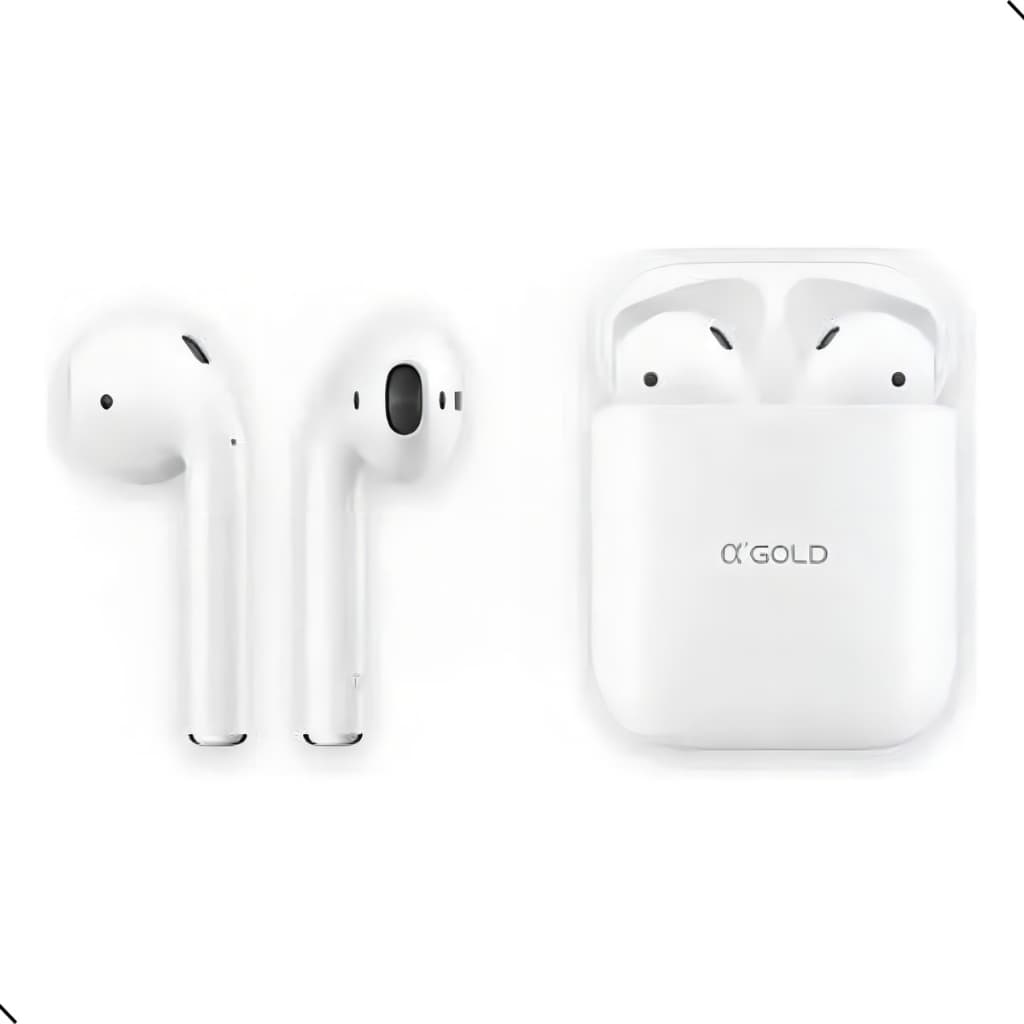 Fone de ouvido Bluetooth sem fio branco A’gold FN-17 Mini com microfone