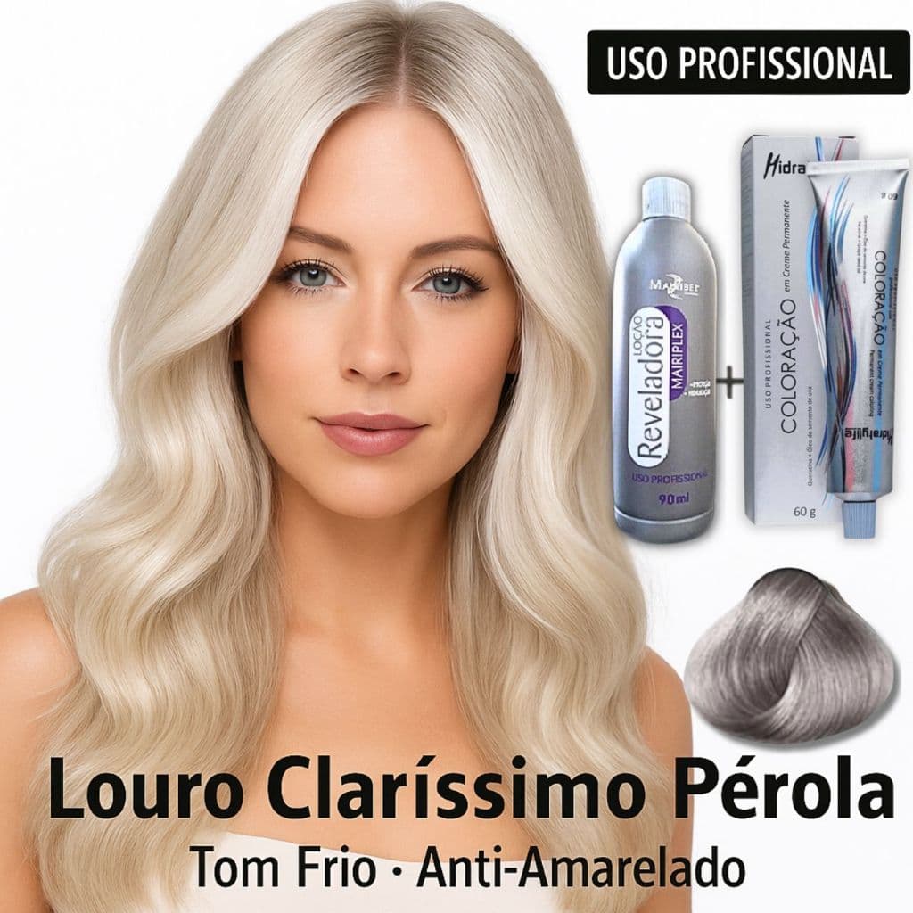 Tonalizante Loiro Perola — 10.89 Muito Claro Pérola Creme Permanente, com ox 20v 90ml | Compre Agora