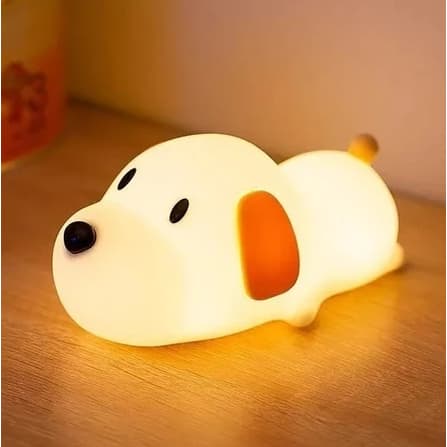 Luminária de Mesa Infantil Bichinhos Recarregável Toque Touch em Silicone – Lâmpada Noturna Fofa e Macia