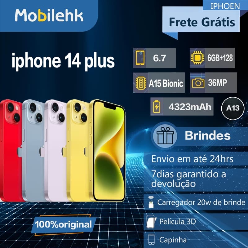 Celular iPhone 14 e14 Plus (128GB) 100% Original Apple  NF