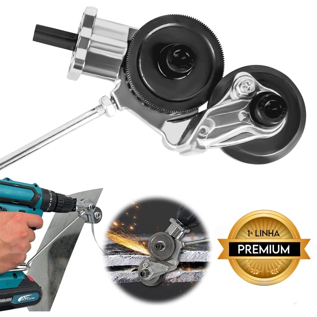 Cortador de metal parafusadeira com rodas de polia, selo de qualidade premium