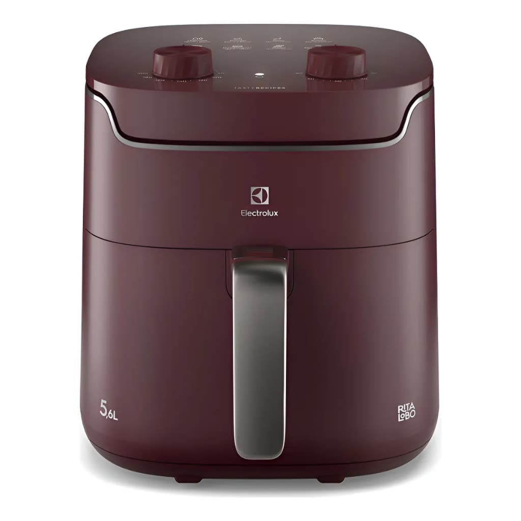 Air Fryer Fritadeira Electrolux 5,6l 1400w Rita Lobo Bordô
