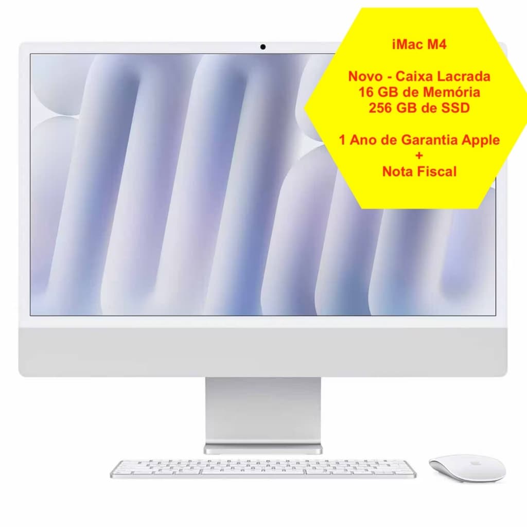 imac apple m4 16gigas 256gigas ssd tela 24" 4.5k