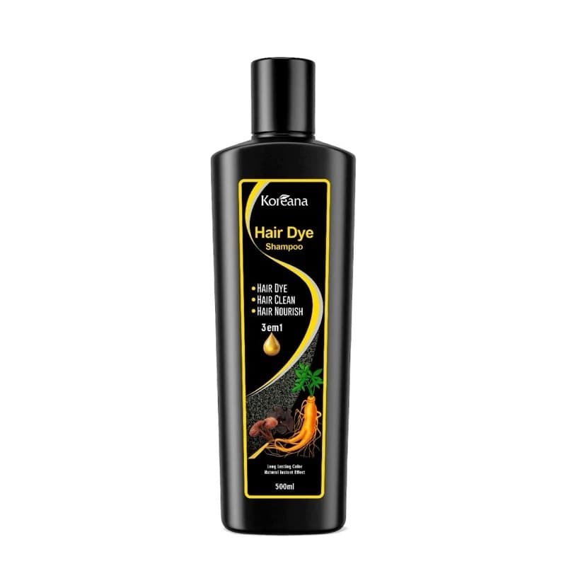 01 Shampoo Tonalizante Preto 500ml – Cobre Cabelos Brancos Instantaneamente
