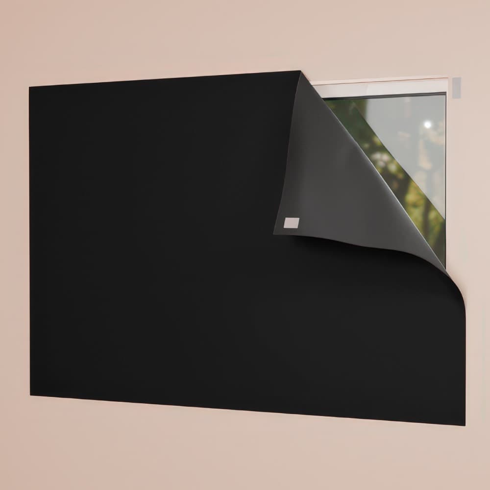 Cortina Painel Blackout com Fixador 100% Blackout (Branco, 1,40 m x 1,75m)