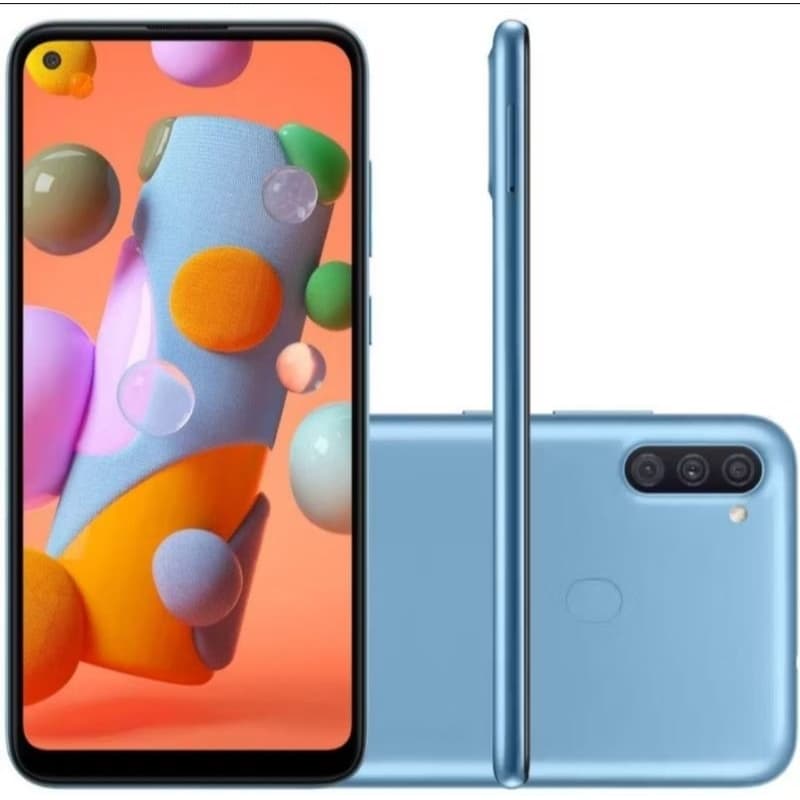 Smartphone Samsung Galaxy A11 64GB 4G Wi-Fi Tela 6.4  Dual Chip 3GB RAM Câmera Tripla
