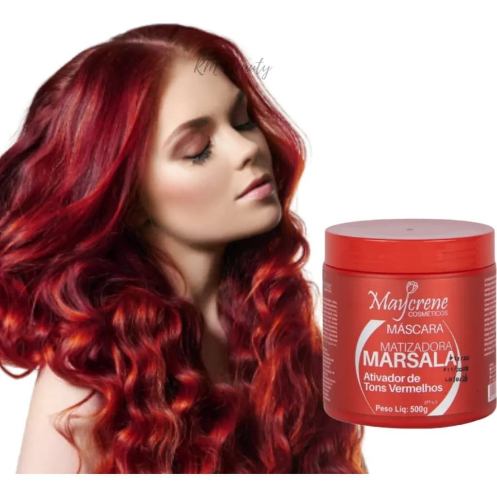Mascara Marsala matizadora 500g ativador de tons vermelho