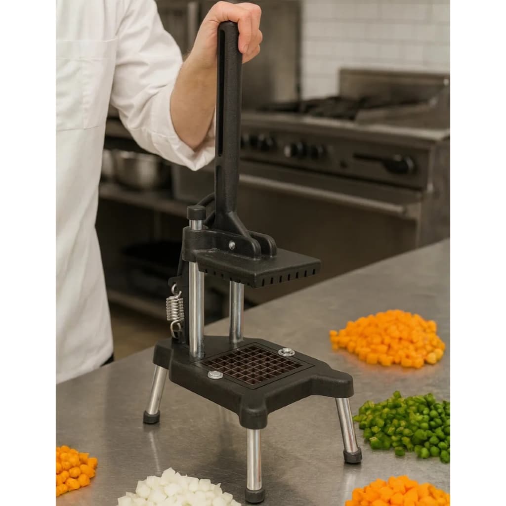 Picador de Legumes Frutas Batata Palito Frita Cabrita Cortador Em Cubos Prático Leve Industrial