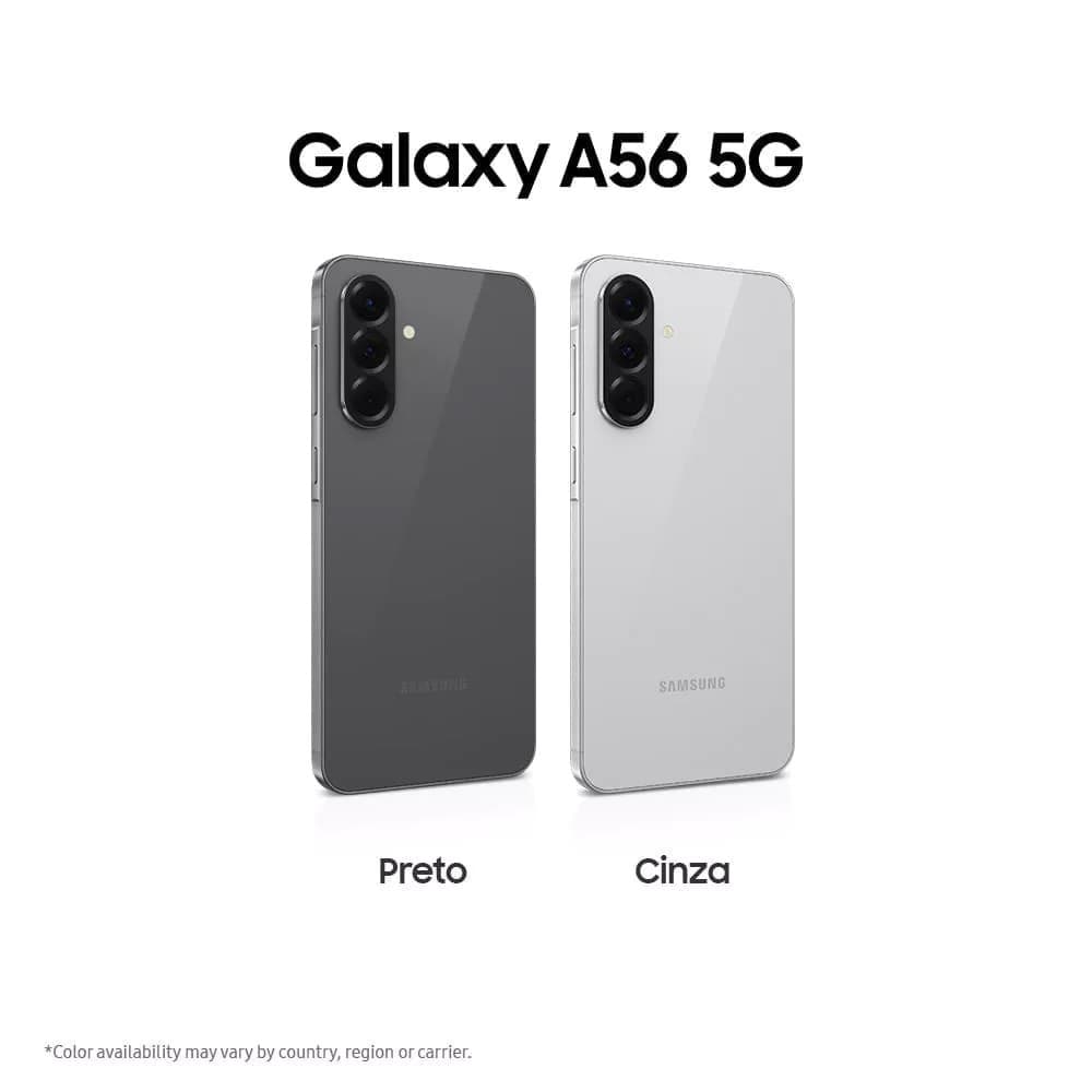 Celular Samsung Galaxy A56 5G 256GB, 8GB RAM, Câmera 50MP, IP67, Super AMOLED 6.7", Recursos