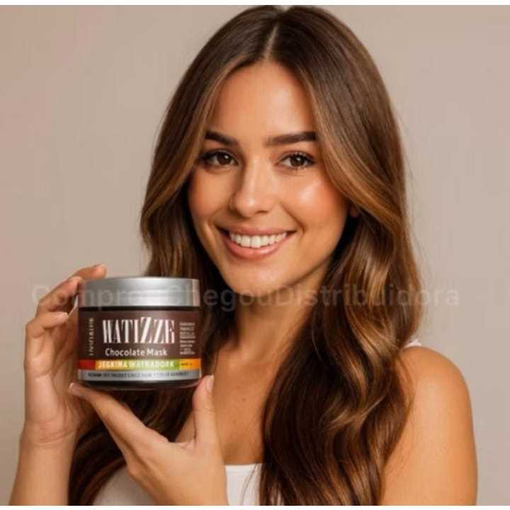 Máscara Tonalizante Avelã Chocolate Matizadora 100% Natural MATIZZE HIDRALISE Sem Amônia