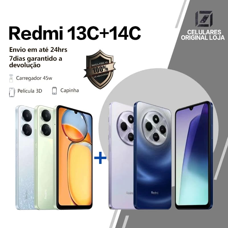 Xiaomi Redmi 14C/13C 4+128GB/8+256GB Versão Global Original