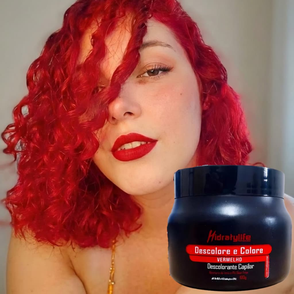 Pó Descolorante Vermelho Ação Rápida e Vermelho Intenso | Compre Agora