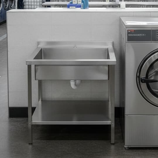 Tanque Industrial inox 70cm — Funcional para Lavanderia