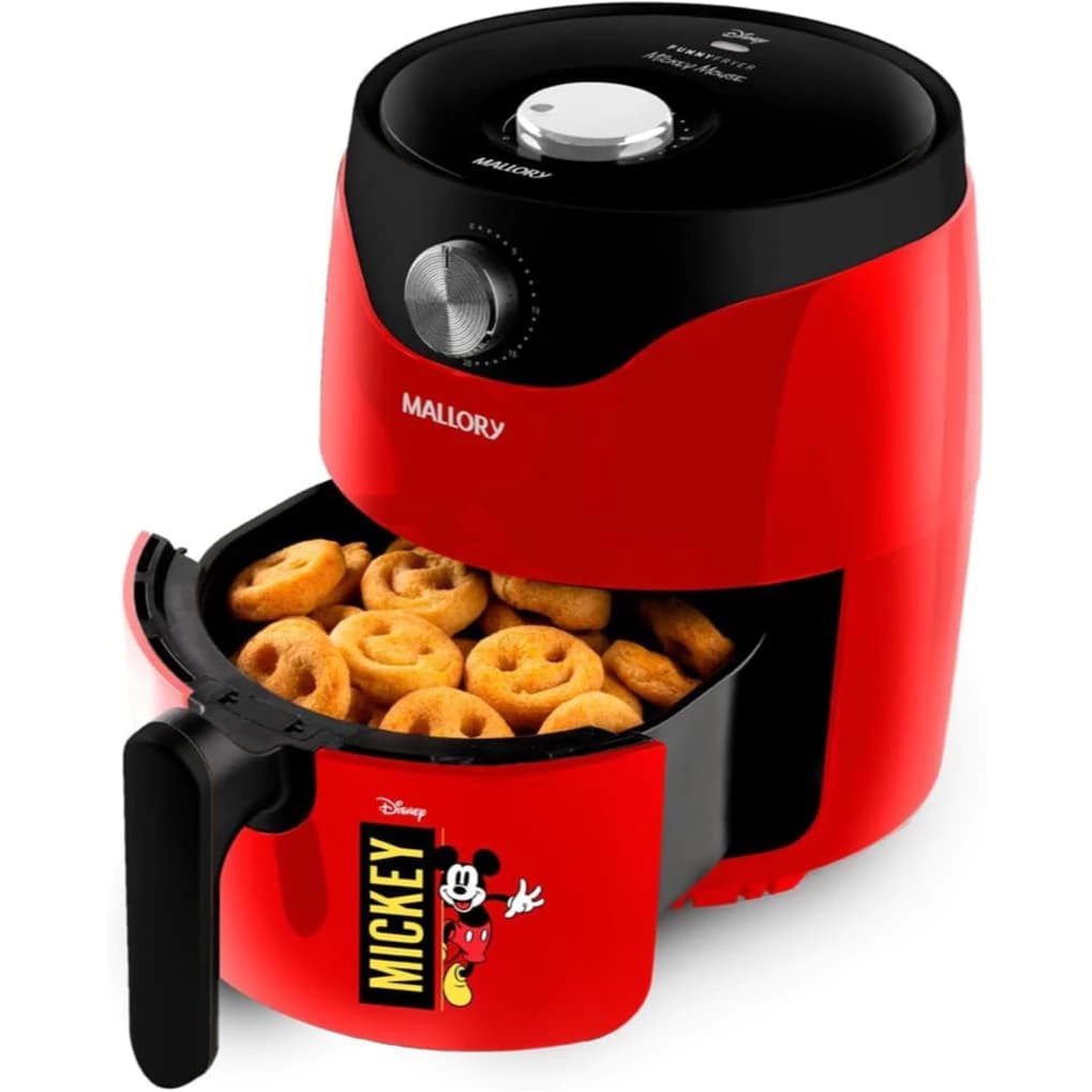 Fritadeira Elétrica Vermelha Mickey Mouse Mallory 220V com Donuts