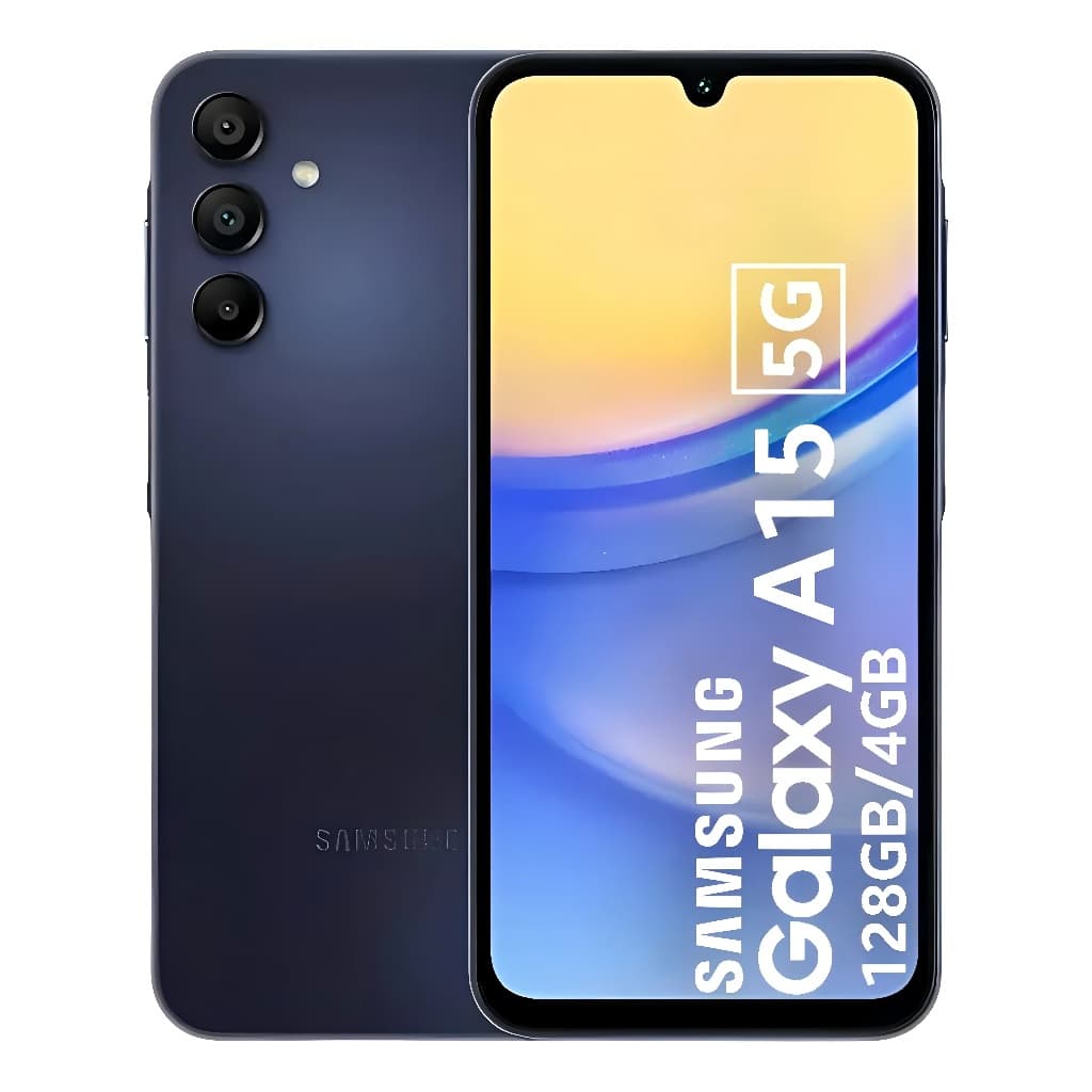Smartphone Samsung Galaxy A15 5G 128 GB Ecrã de 6,5 polegadas 4 GB de RAM Câmara tripla + Câmara selfie de 13 MP Cor: Pr