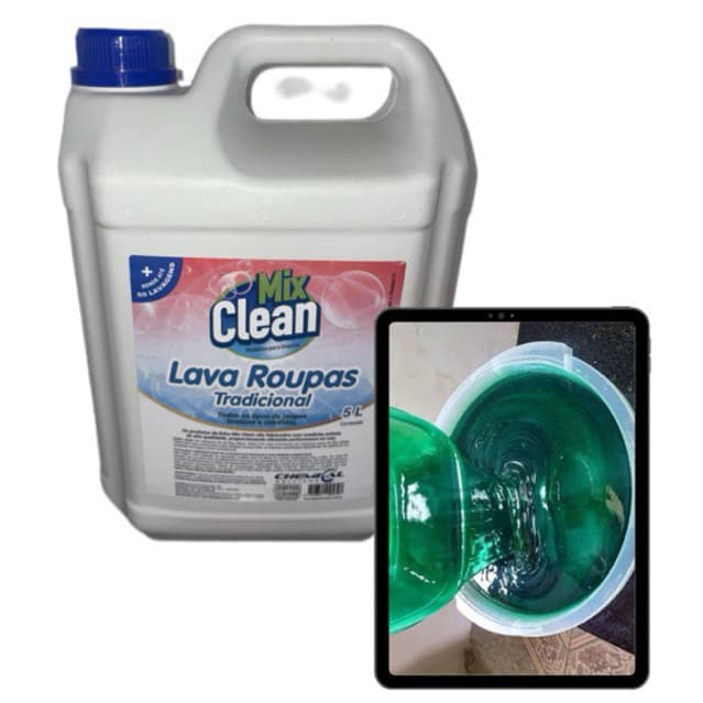 SABÃO LÍQUIDO 5L TIPO Ariel MIX CLEAN