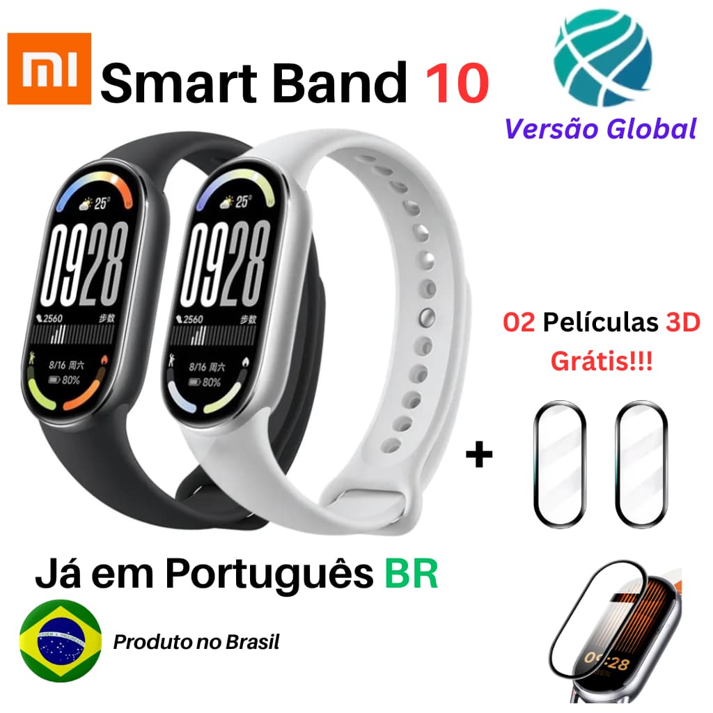 Xiaomi Mi Band 10 - 100% Original - Produto Já No Brasil