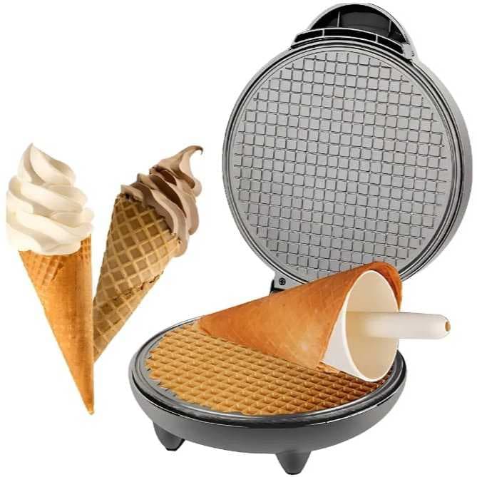 Máquina De Fazer Casquinha Cestinha Sorvete Ice Cone Maker Preto