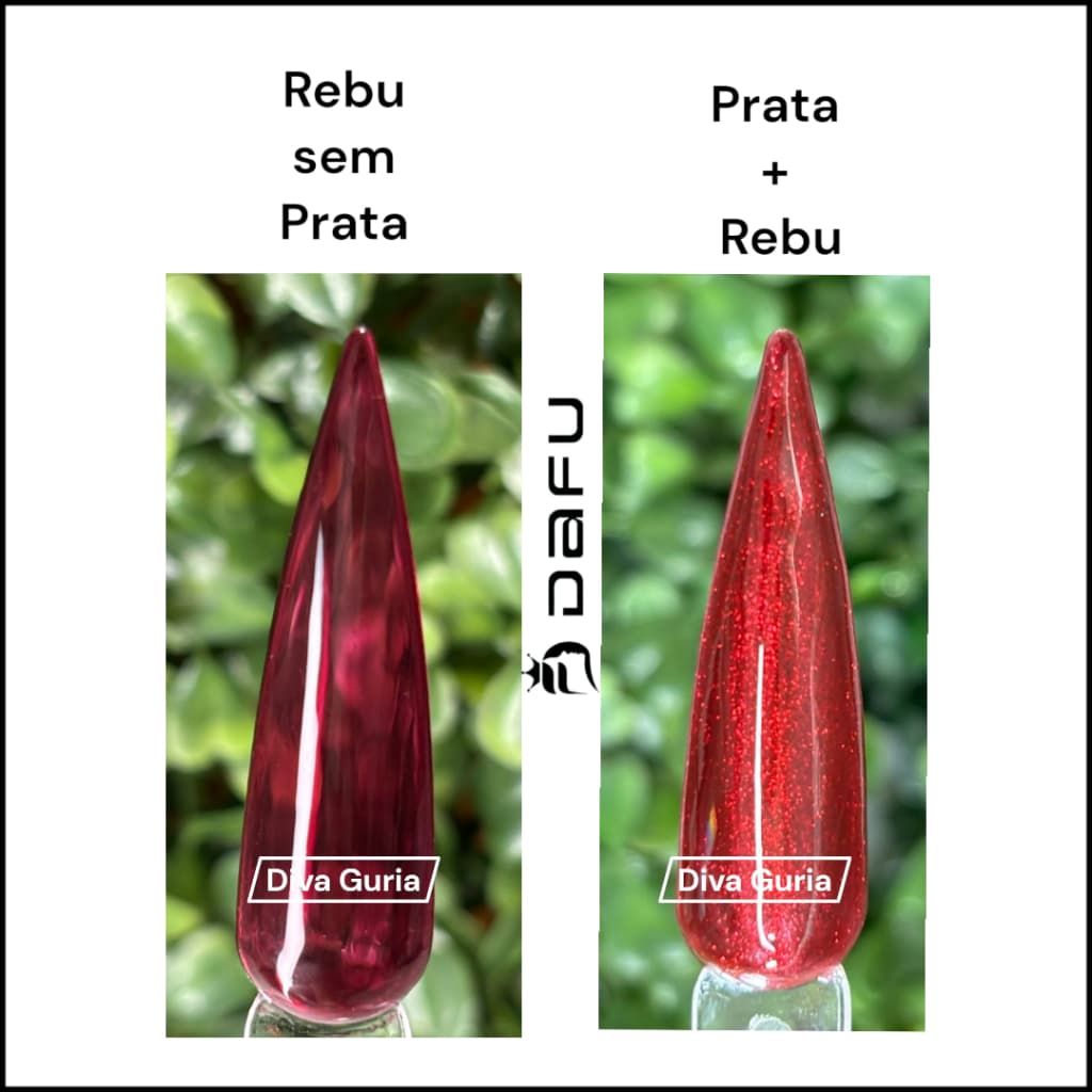 Esmalte em Gel - Efeito Rebu - Dafu - 10ml - Secagem UV - Perfeita Cobertura