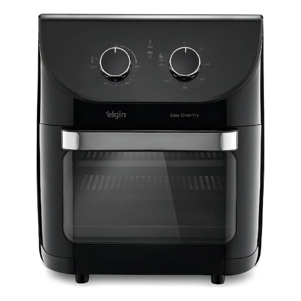 Fritadeira Elétrica Air Fryer Easy Oven 3 em 1 Elgin 12 Litros 1800W Preta