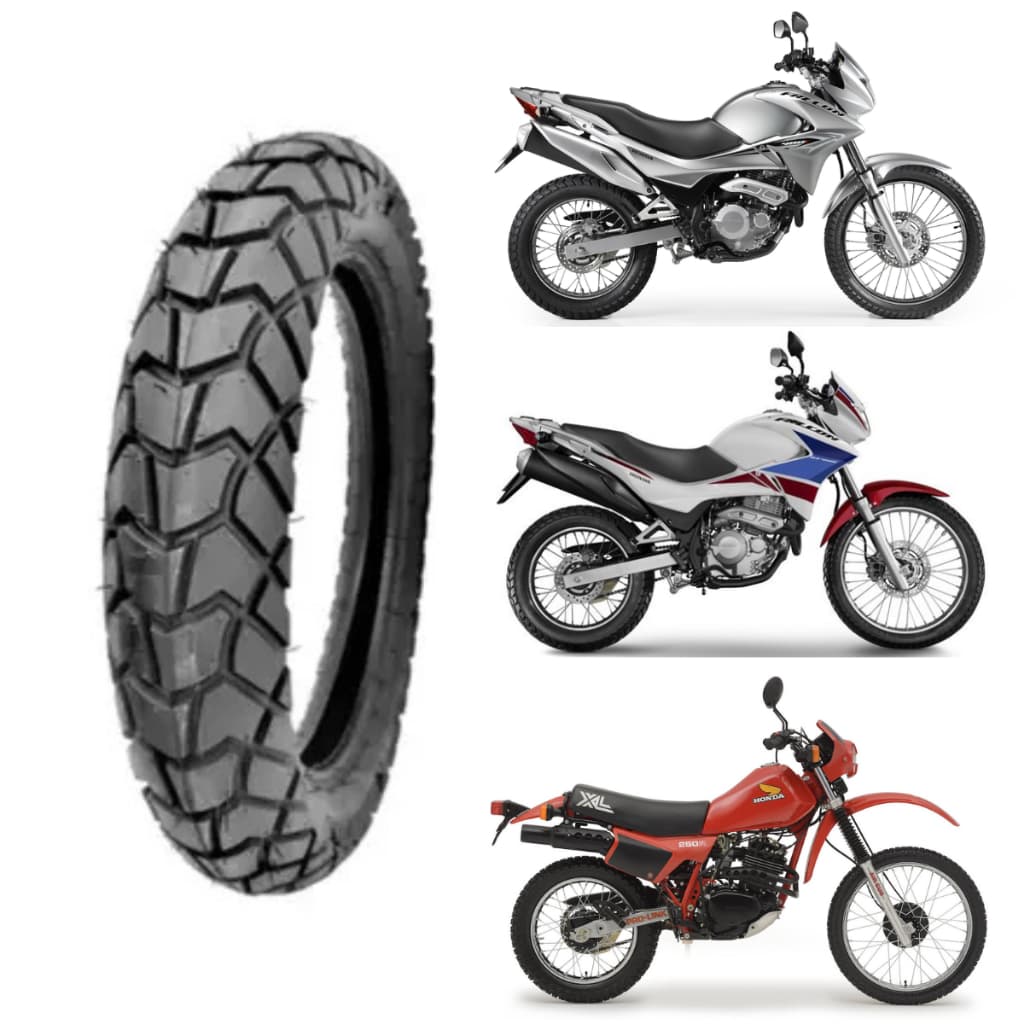 Pneu De Moto 120 90 R17 Traseiro Falcon Xt Xtz Bros