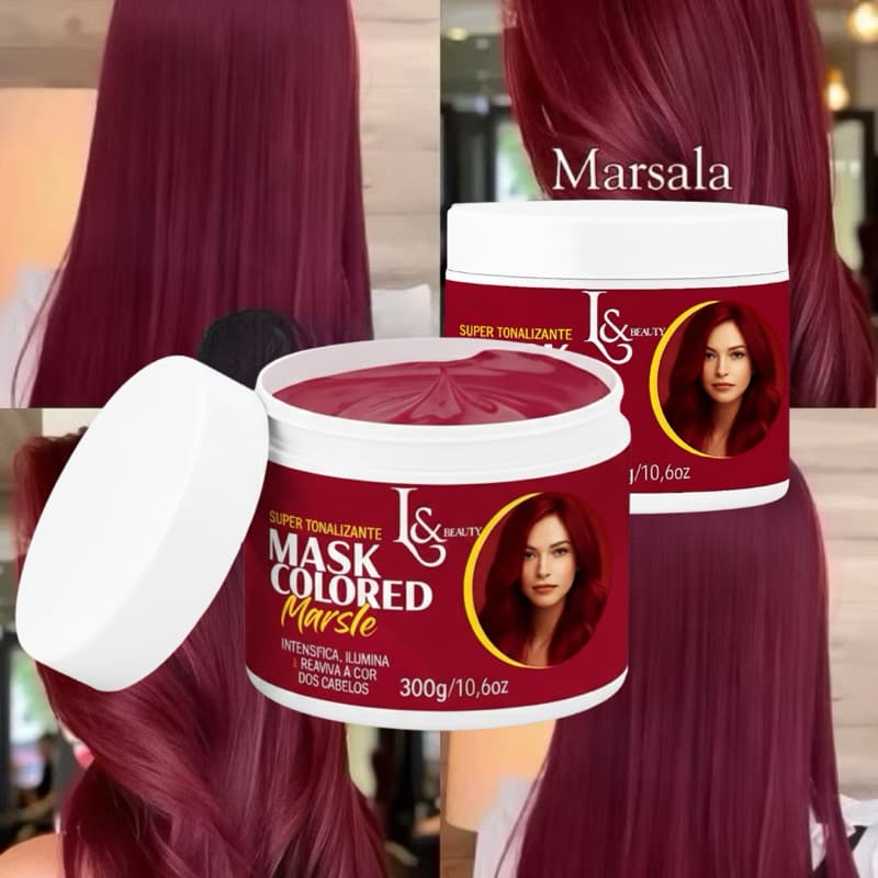 Máscara Super Tonalizante S/Amônia Marsala L&beauty 300g Colored
