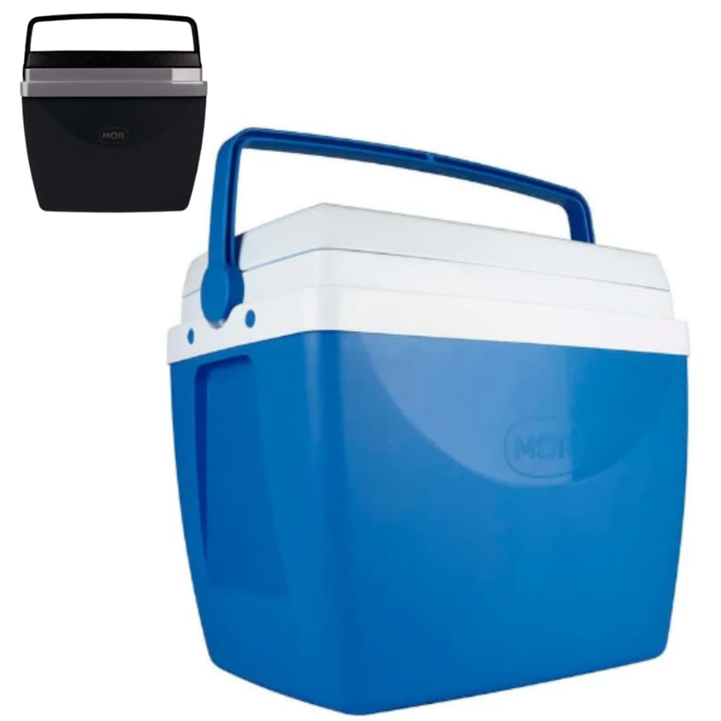 Caixa Térmica Cooler com Alça Mor 34 Litros, 18 Litros, 12 Litros Azul e Preta