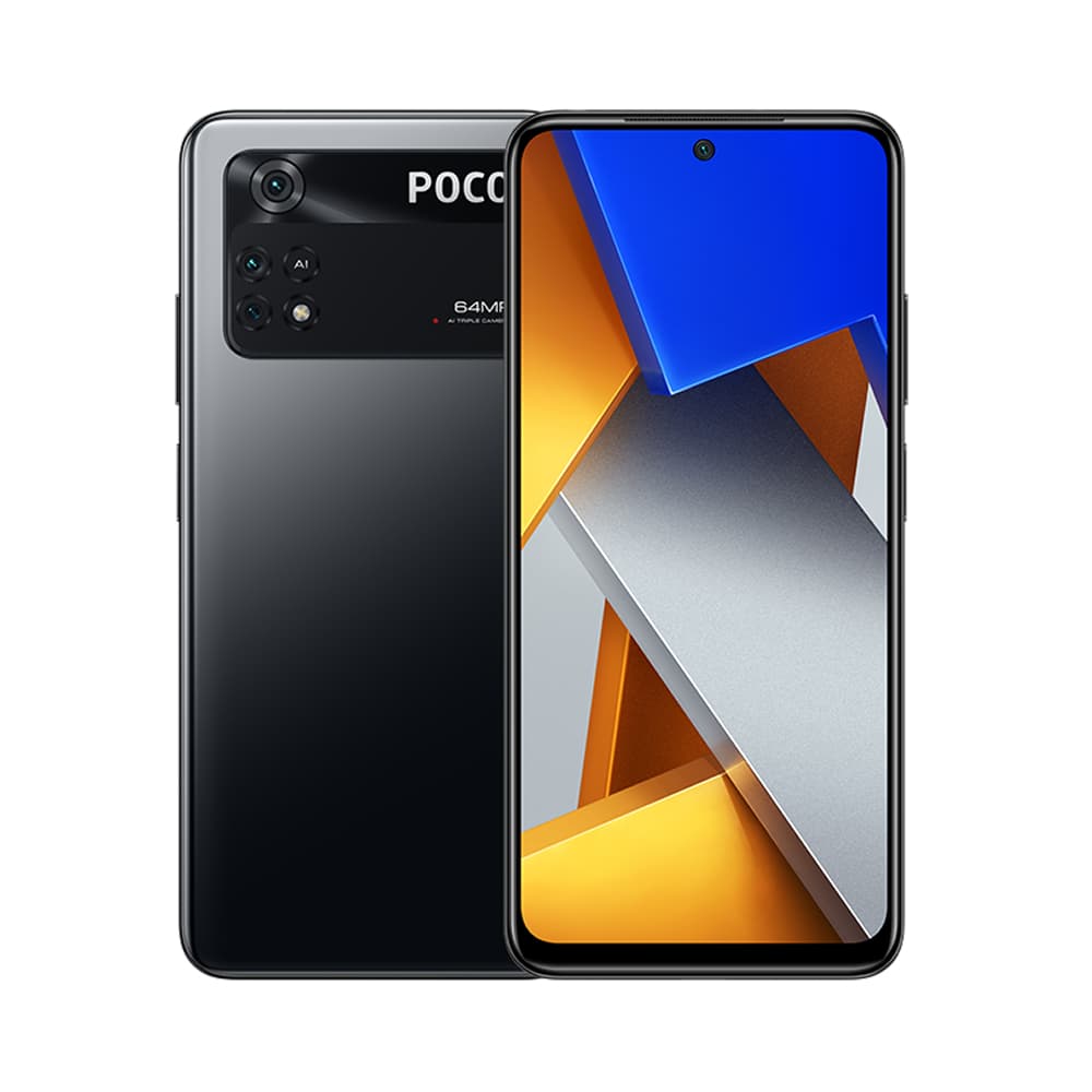 Xiaomi Poco M4 Pro 5G, câmera quádrupla, tela OLED, textura geométrica, marca POCO, 84MP
