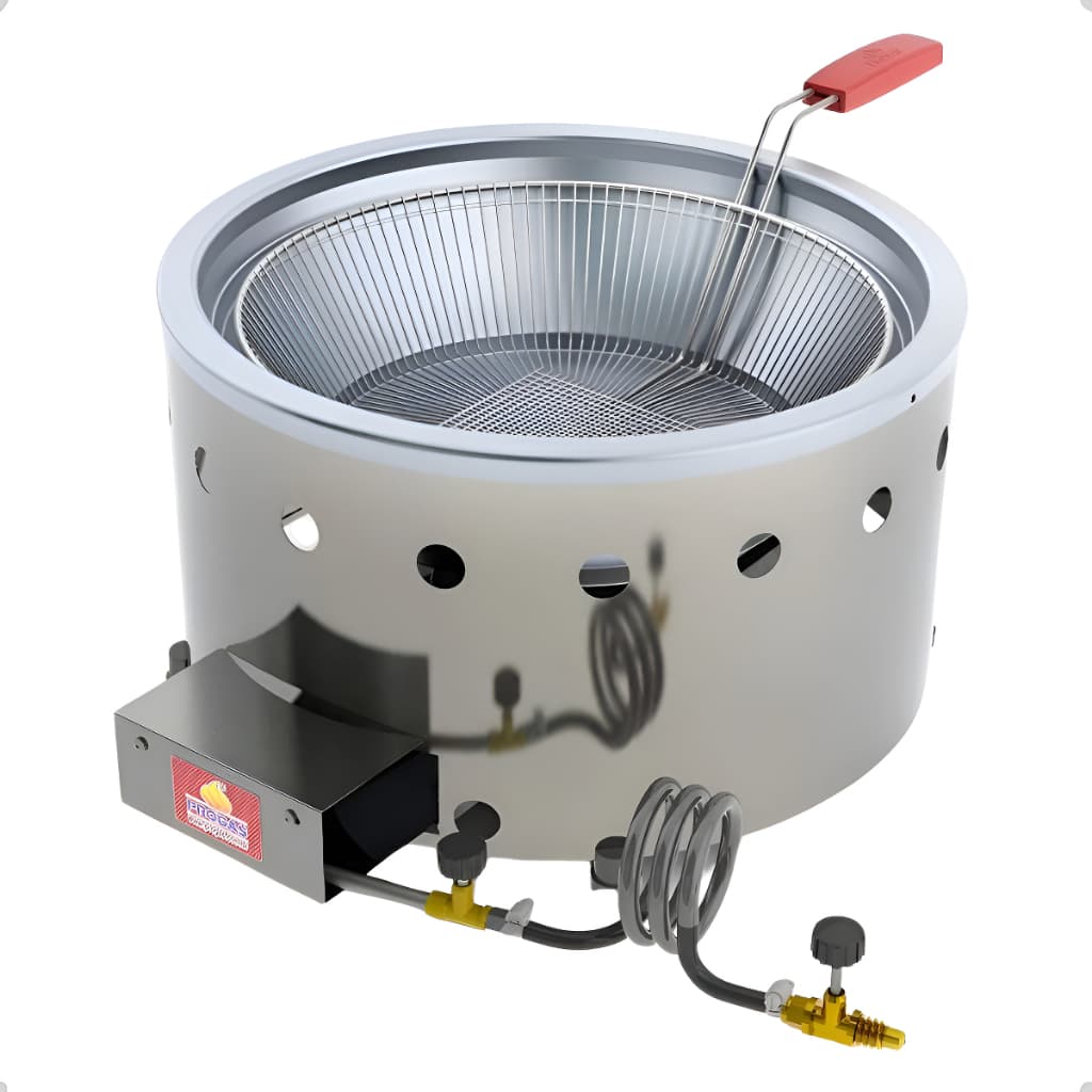Fritadeira Industrial a Gás 7L Inox Profissional Bancada Cesto Removível Progás PR-70G Profissional