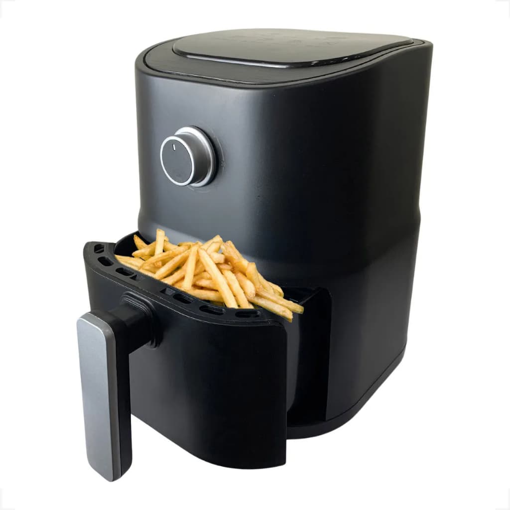 Fritadeira Elétrica Air Fryer 24V Caminhão Motorhome Preto Capacidade 3 litros Antiaderente