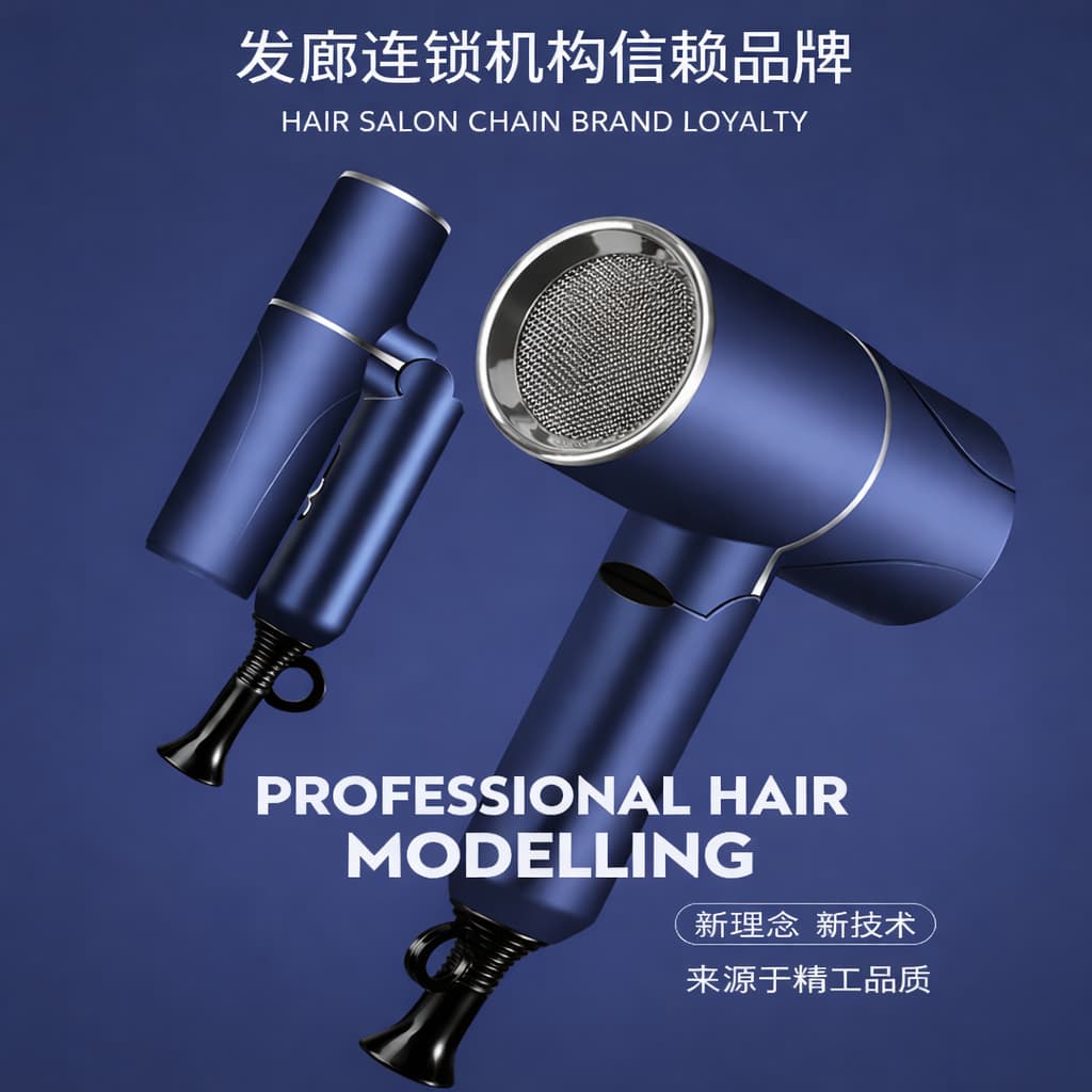 Secador de Cabelo Retrátil SHAWNSTAR XSD-9801 | Portátil 110V 60Hz Dobrável com Bico Direcionador