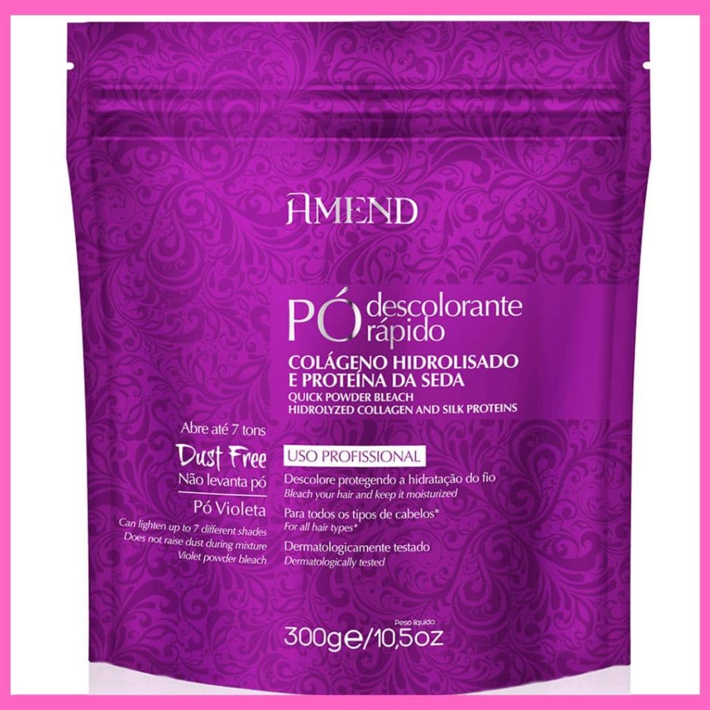Pó Descolorante Rápido Amend Cosmetics Roxo 300g Macadâmia e Argan