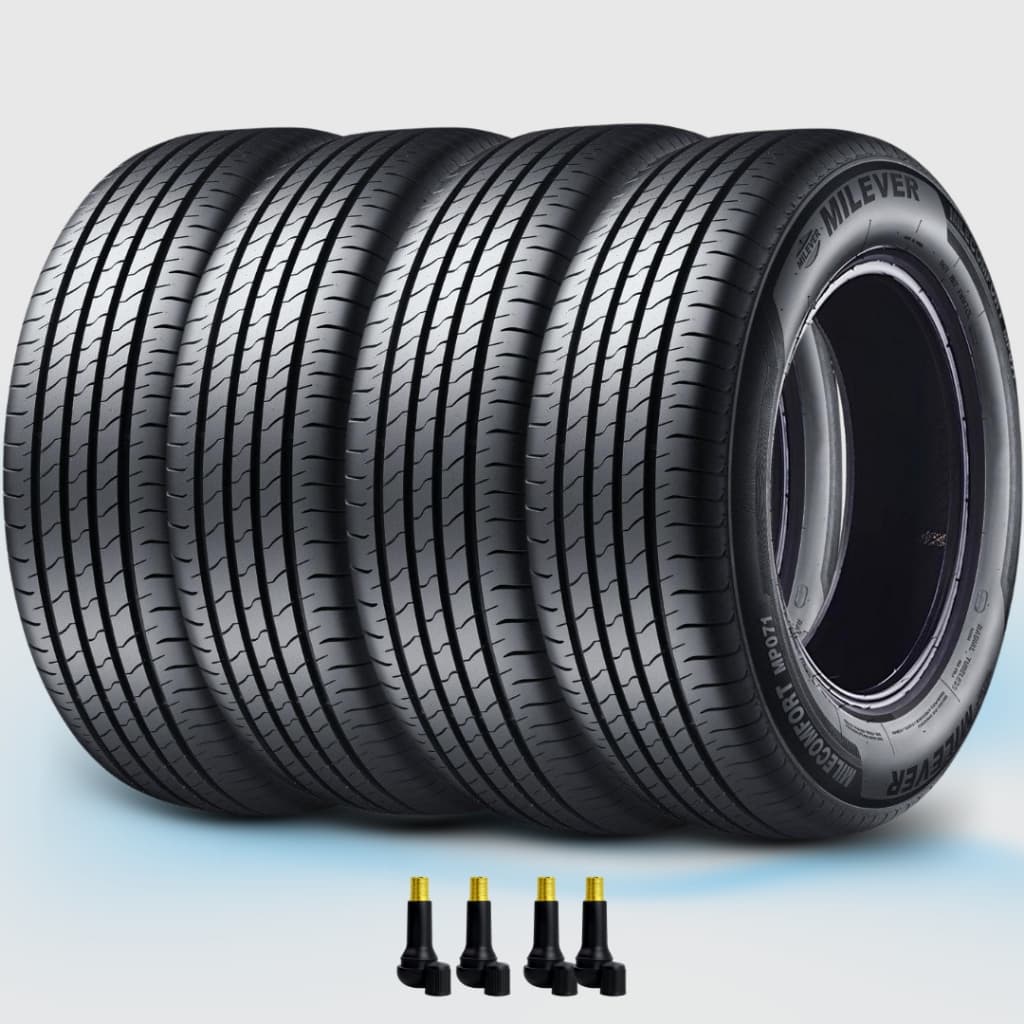 Jogo com 4 Pneus Novos Aro 15 MILEVER 185/60 R15 Pronto Enrega 420 Treadwear Alta Durabilide