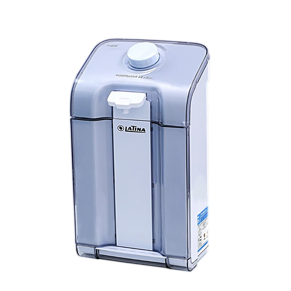 Purificador de água PN535 Latina, bica retrátil, filtro bacteriostático, sem energia elétrica, cor azul claro