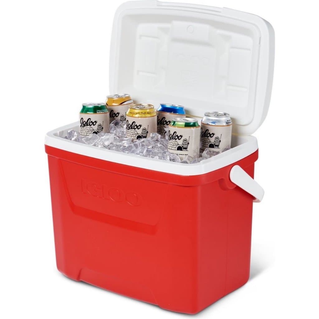 Caixa Térmica Igloo Laguna 28 Vermelha 26 Litros com Cervejas