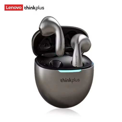 Fones de ouvido sem fio Lenovo Thinkplus LP48 cinza escuro