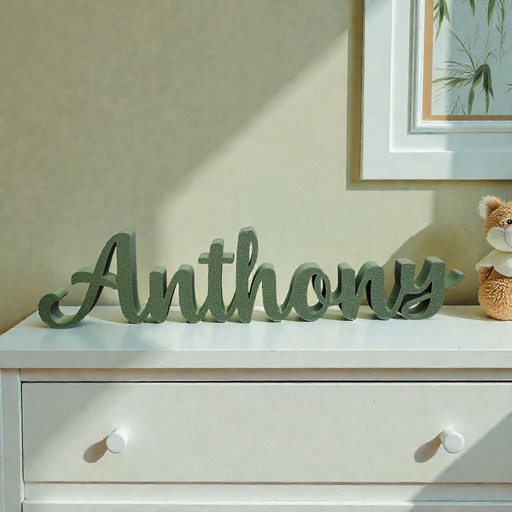 Letreiro Nome 3D Personalizado Decoração Mesa Aniversário Chá De Bebê Batizado Maternidade Infantil