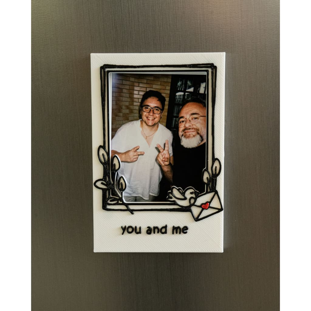 Kit Porta-Retrato Magnético Decorativo para Geladeira e Recados - 3 unidades