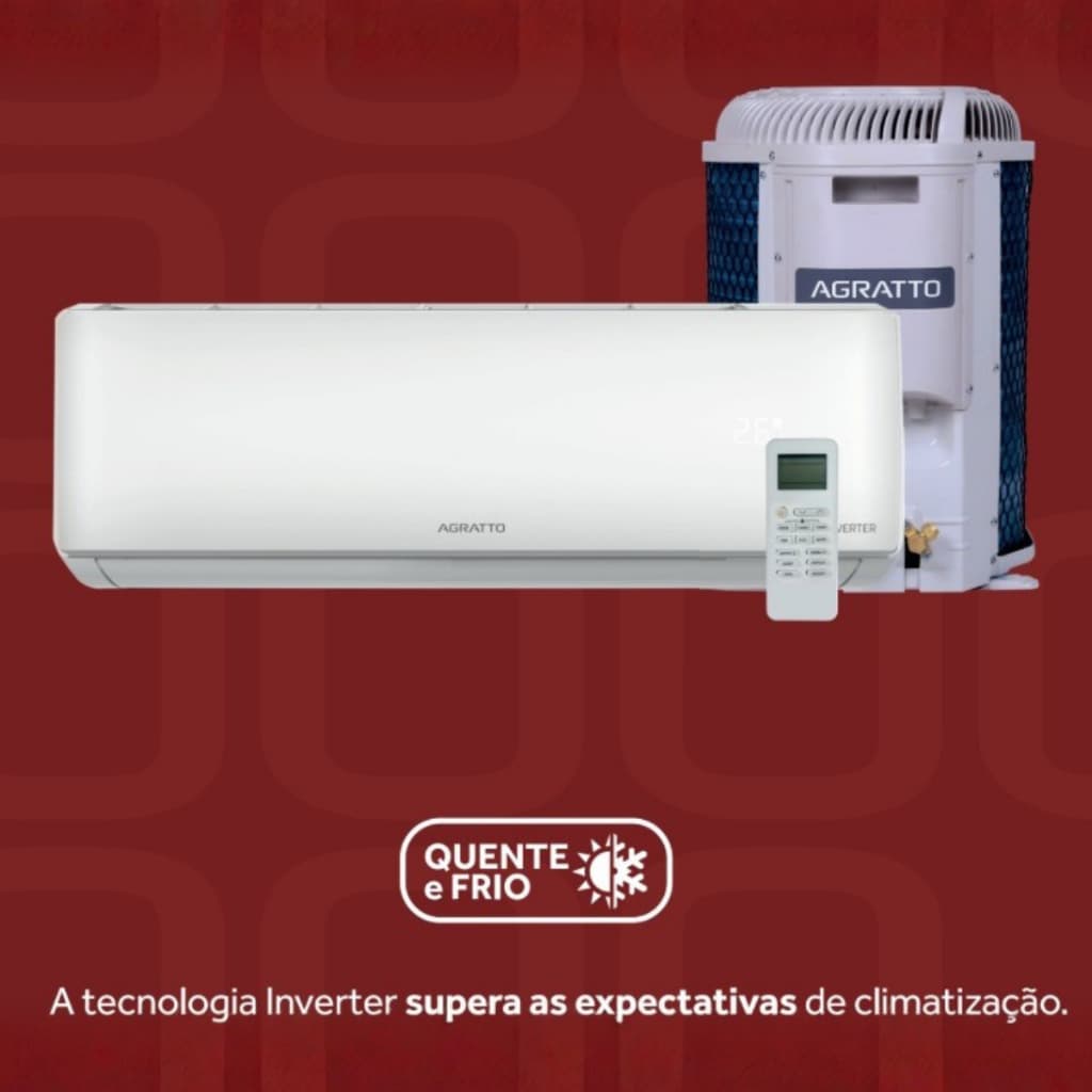 Ar Condicionado Split Agratto 9000 BTUs Zen Inverter Frio 220V Econômico