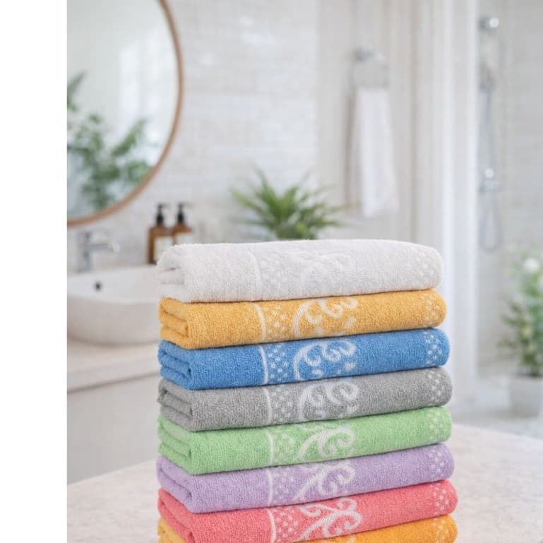 Kit de 8 toalhas de banho grandes 1,40 x 70 cm 100% algodão macias