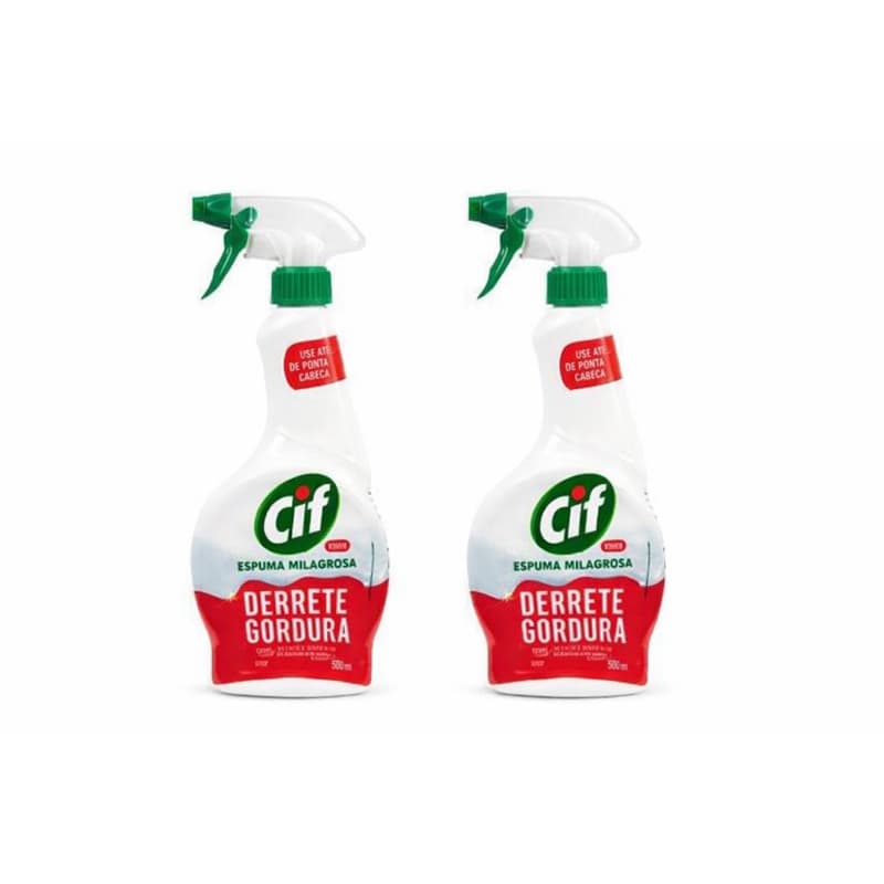 CIF Derrete Gordura Gatilho 500ml Limpeza pesada Espuma Limpeza Pesada