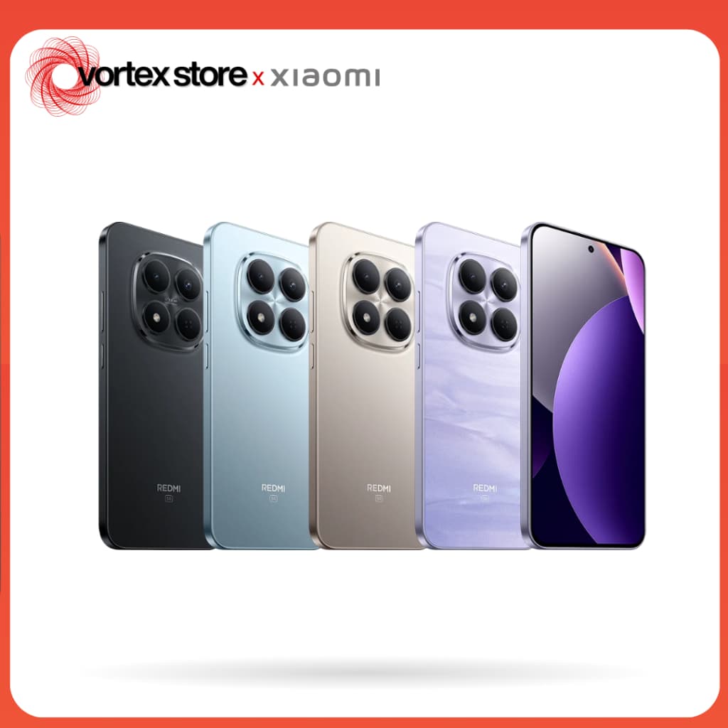 Xiaomi Redmi Note 15 PRO 5G em várias cores - preto, azul, prata, rosa, roxo