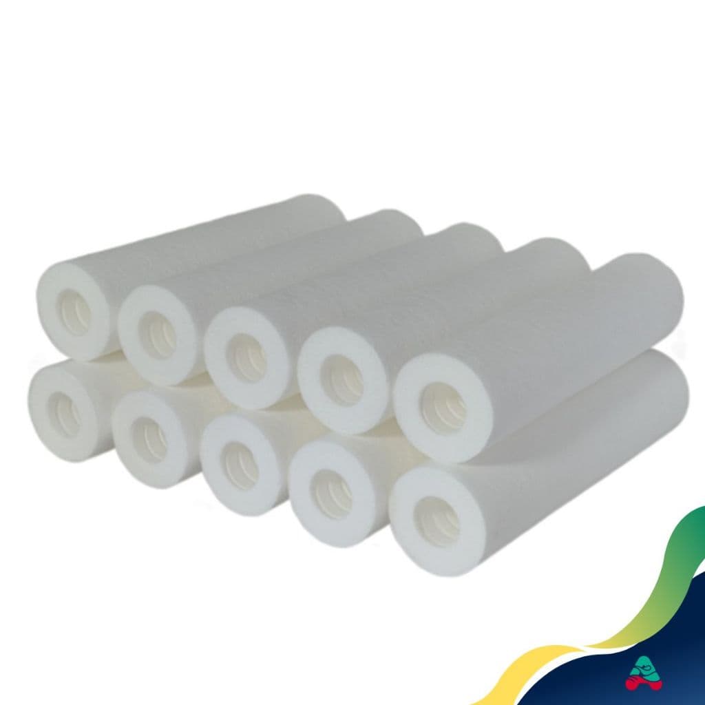 Kit 10 Refis Polipropileno Filtro Agua Aquarismo 9 3/4 Polegadas
