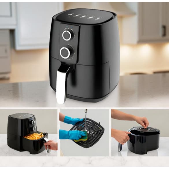 Fritadeira Air Fryer  Elétrica 3,8l Airfryer  Sem Óleo Antiaderente