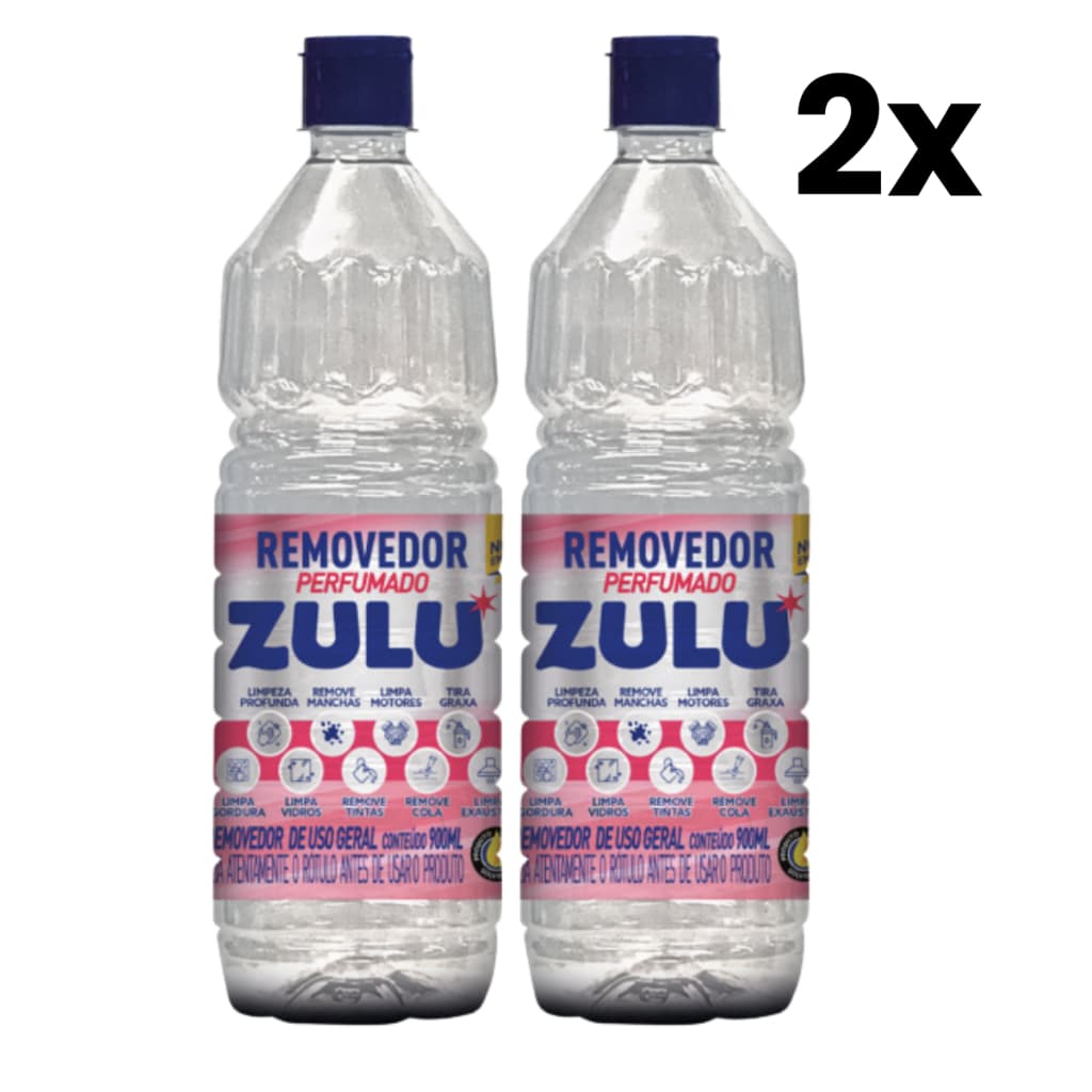 Kit 2x Removedor Zulu Perfumes 900ml a Base de Solvente