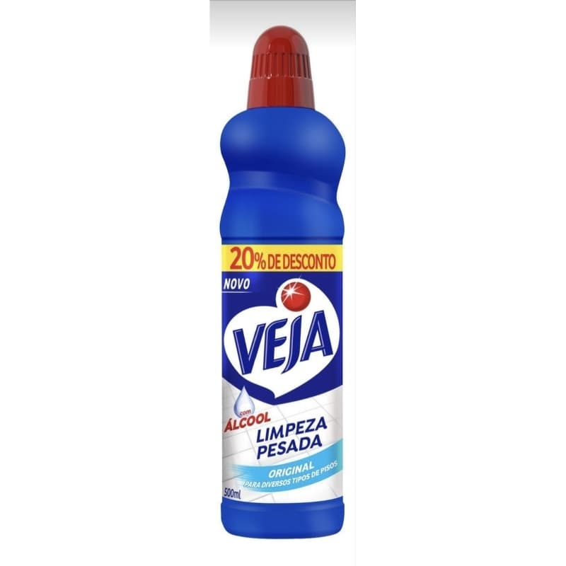 Veja Limpador Limpeza Pesada 500ml - Poder de Limpeza 2X, Remoção de Sujeiras Difíceis, Cheiro Agradável