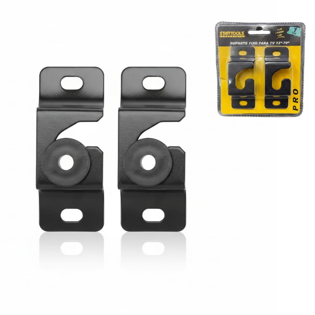 Suporte fixo para TV universal preto para Smart TV LED LCD 4K