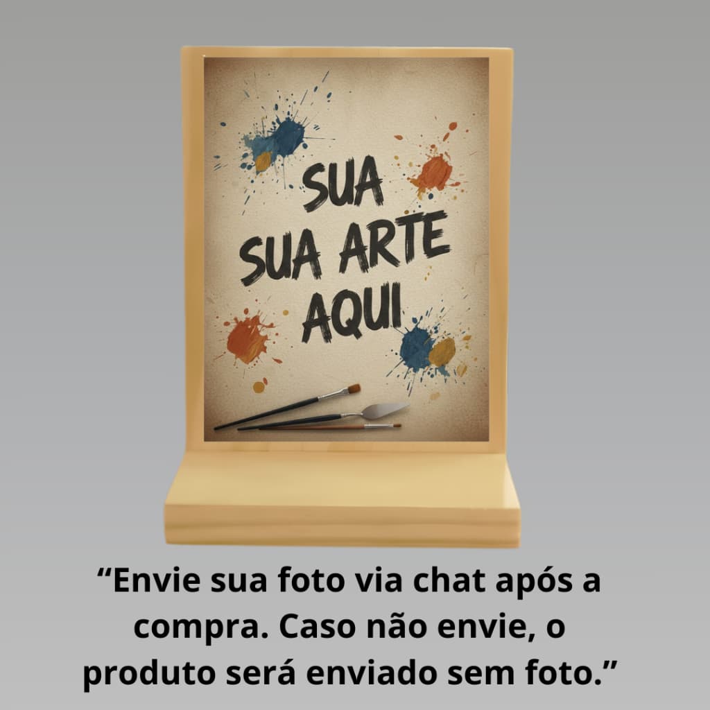 Porta Retrato e Troféu Personalizado em Madeira Pinus | Artesanal Decorativo