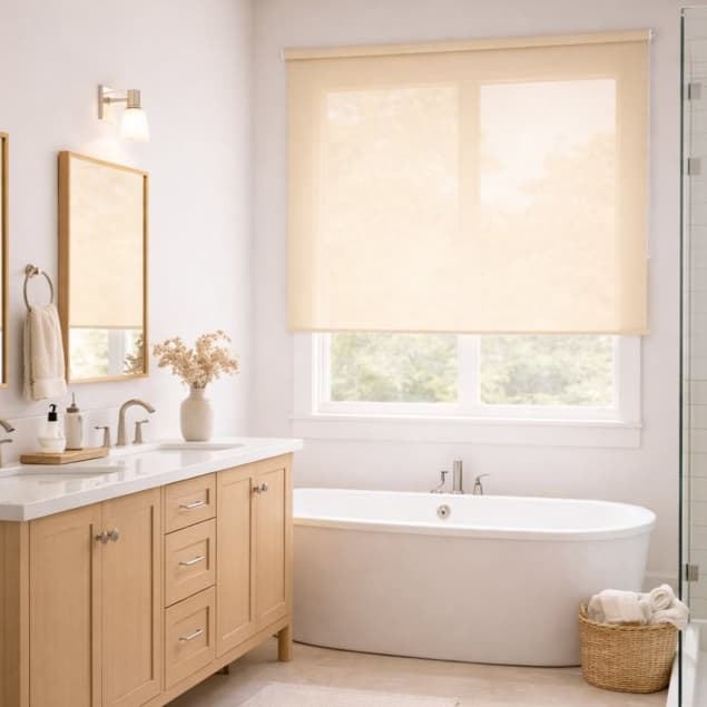 Persiana Rolo 120x140 Translúcida Elegante Ideal para Janela e Escritório