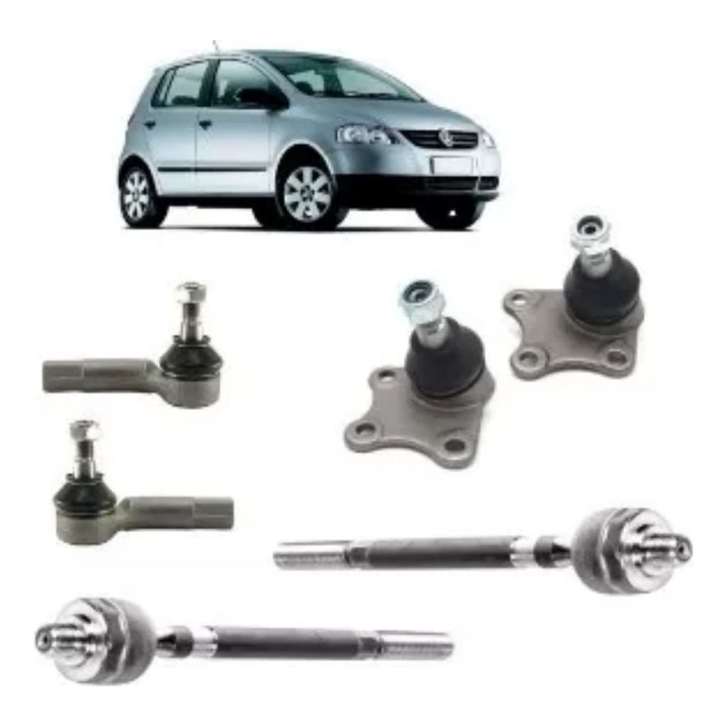 Kit Direção + Pivô Volkswagen Gol G5 G6 2008 a 2012 Hidráulica Barra Axial e Terminal